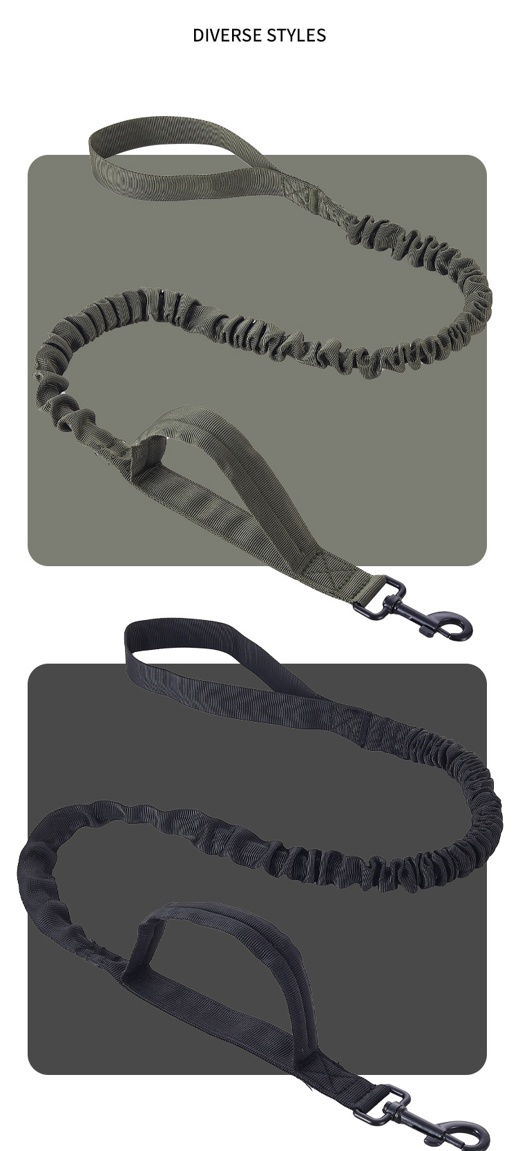 Title 6, Tactical Dog Leash & Adjustable Military Tactic...