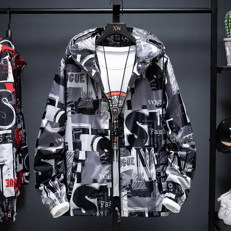 Men's Thin Hooded Jacket For Boys And Teenagers