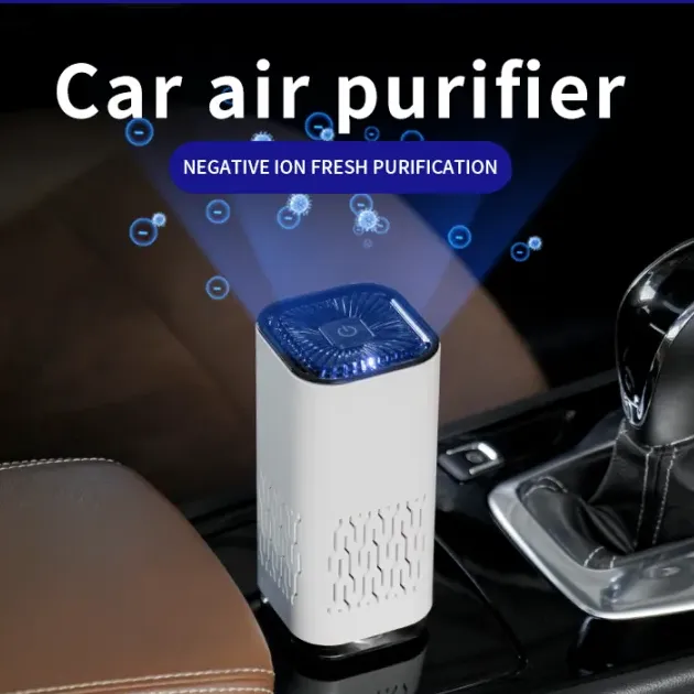 Car Air Purifier Portable Negative Ion Generator Remove Formaldehyde Dust Smoke Air Freshen Washer For Home Car – image 2