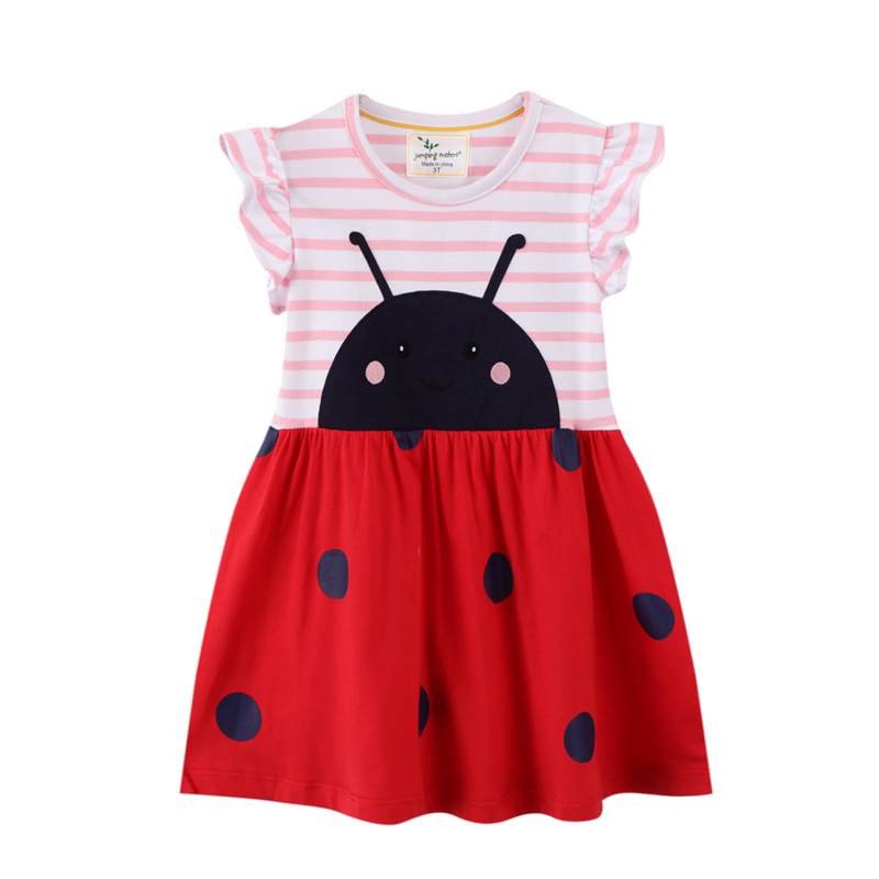 Pure Cotton Girls Dress Children's Embroidered Knitted — image 1