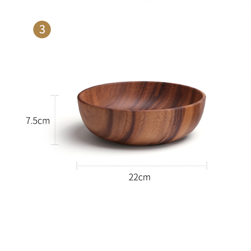 Large And Small Log Rice Bowl Tableware Hotel Restaurant Kitchen - Image 15