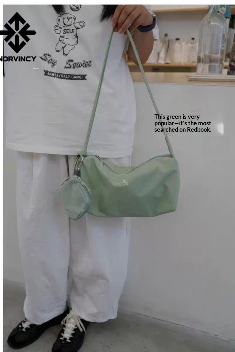 26SS Super Beautiful Soft Box Bag, High-quality Niche Minimalist Style Shoulder Bag, Crossbody Bag, Lightweight Small Bag - Light Green
