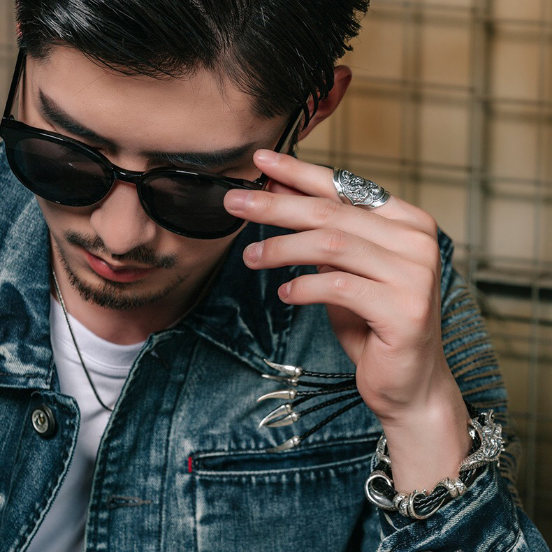 Personality Domineering Tenglong Bracelet Trendy Men's Jewelry