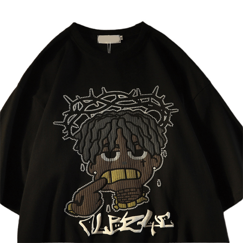 Cartoon Cotton Short Sleeved T Shirt