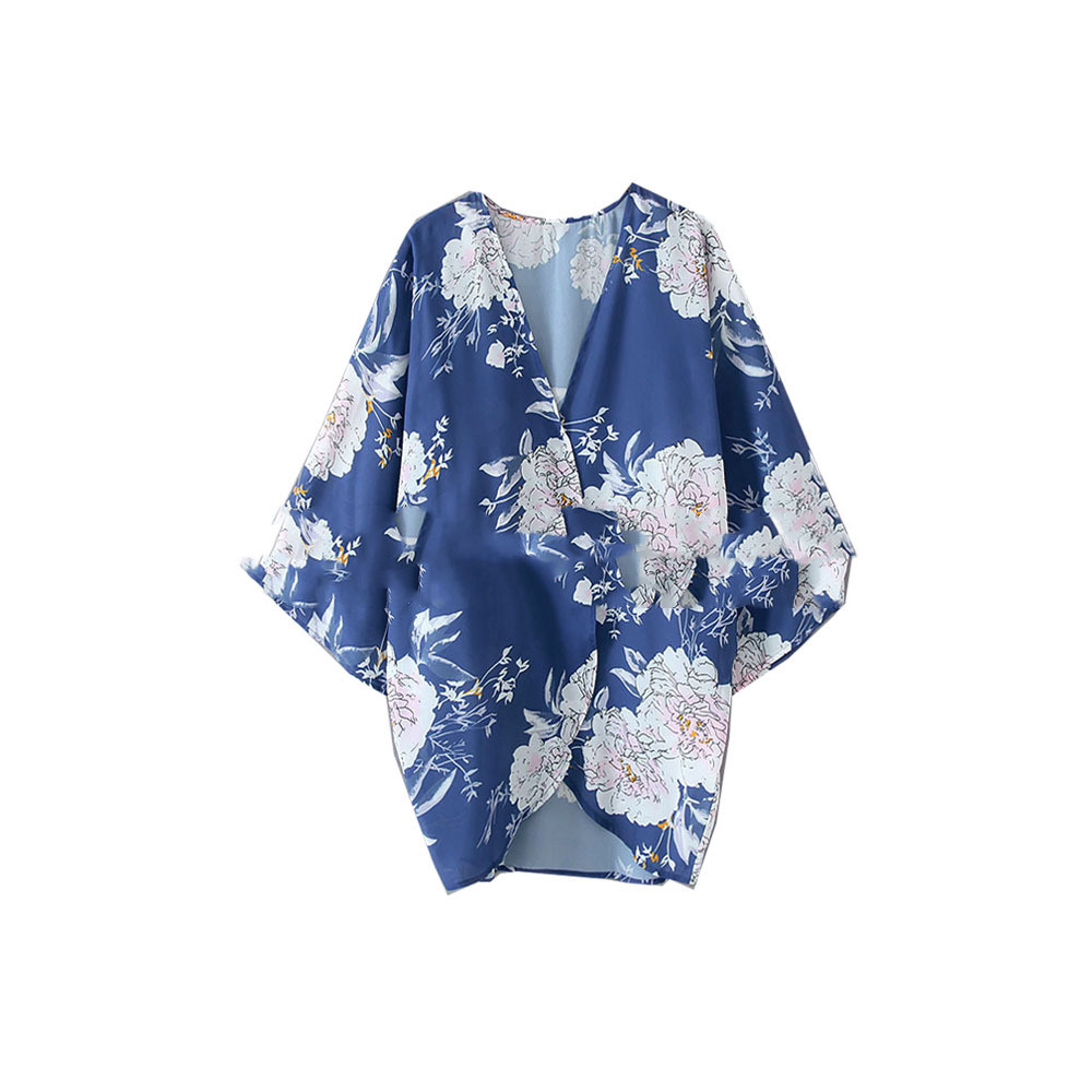 Title 3, Printed Chiffon Shirts Long-sleeved Women