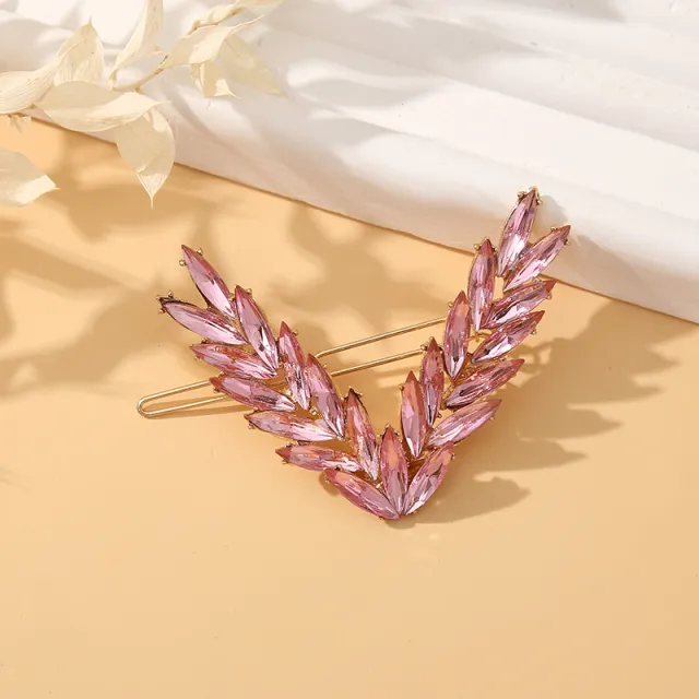 Korea Wheat Spike Frog Clip Back Of The Head A Word Hair Card Pink - Shop at LoveMi