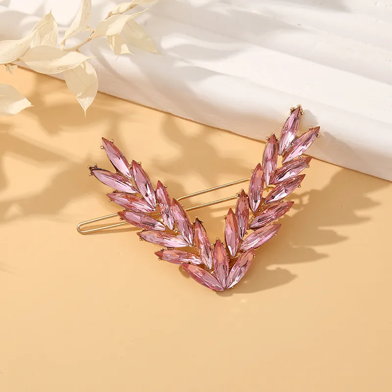 Korea Wheat Spike Frog Clip Back Of The Head A Word Hair Card - Pink