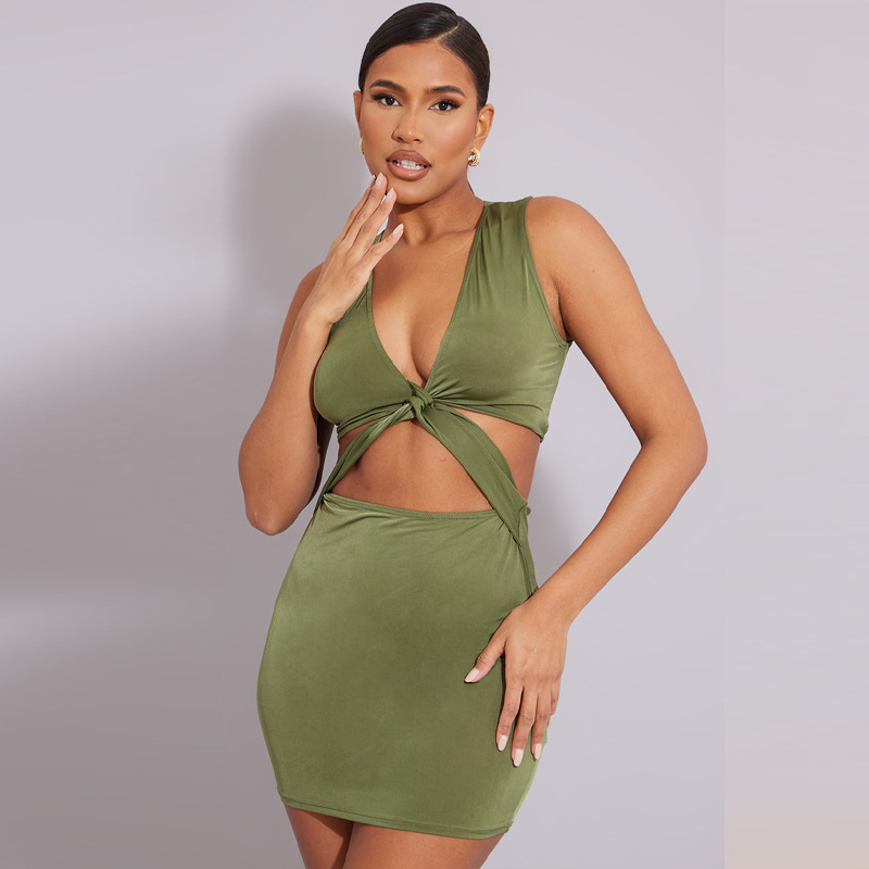 Ladies Personality Slim Fashion Cutout Dress