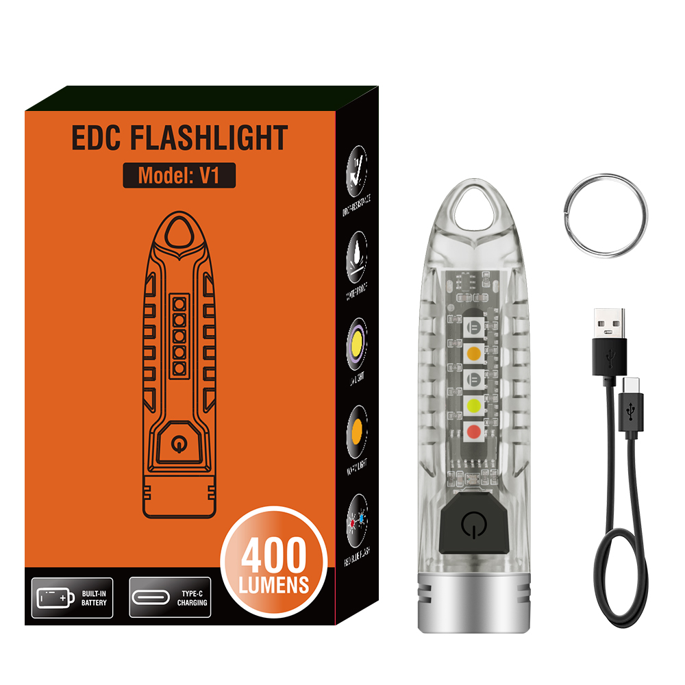 USB Mini LED Flashlight Torch Side Light Pocket USB