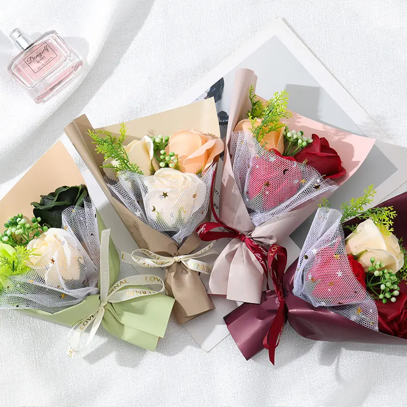 Simulation Rose Soap Flower 520 Valentine's Day