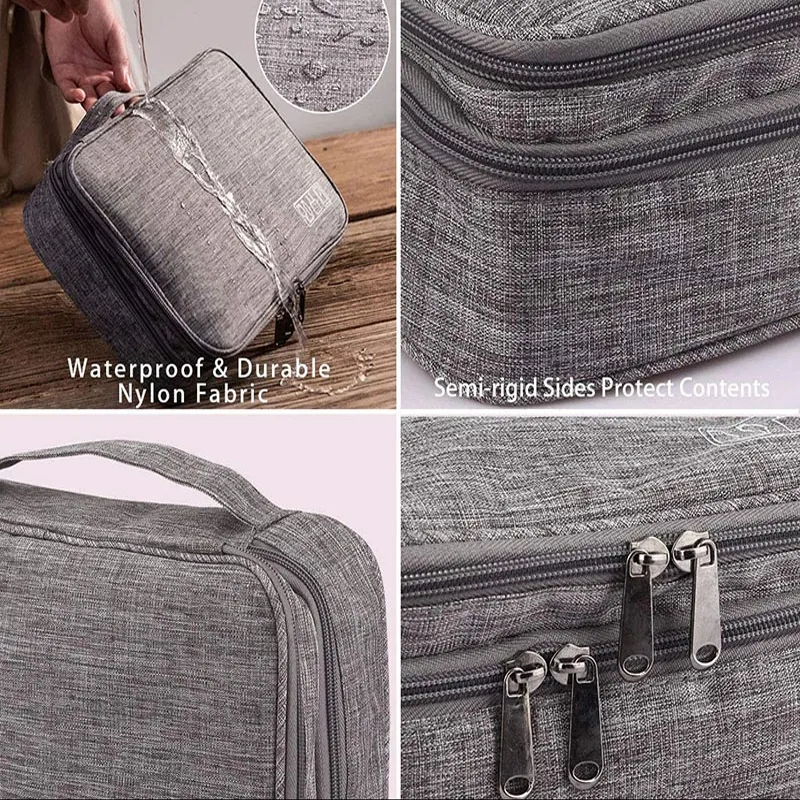 Electronics Organizer Travel Cable Organizer Bag Waterproof Portable Digital Storage Bag Electronic Accessories Case Cable Charger Organizer Case Multifunctional Waterproof Storage Bag – image 4