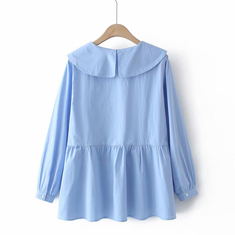 Title 3, Fashion Simple Solid Color Shirt Cotton Three-c...