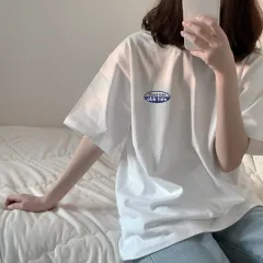 Short Sleeved Loose Korean Style Cotton Spring Summer Dress - View 1
