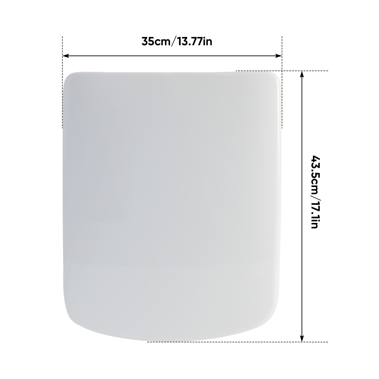 Soft Close Square Toilet Seat Quick Release Anti-Bacterial Adjustable Heavy Duty — image 6