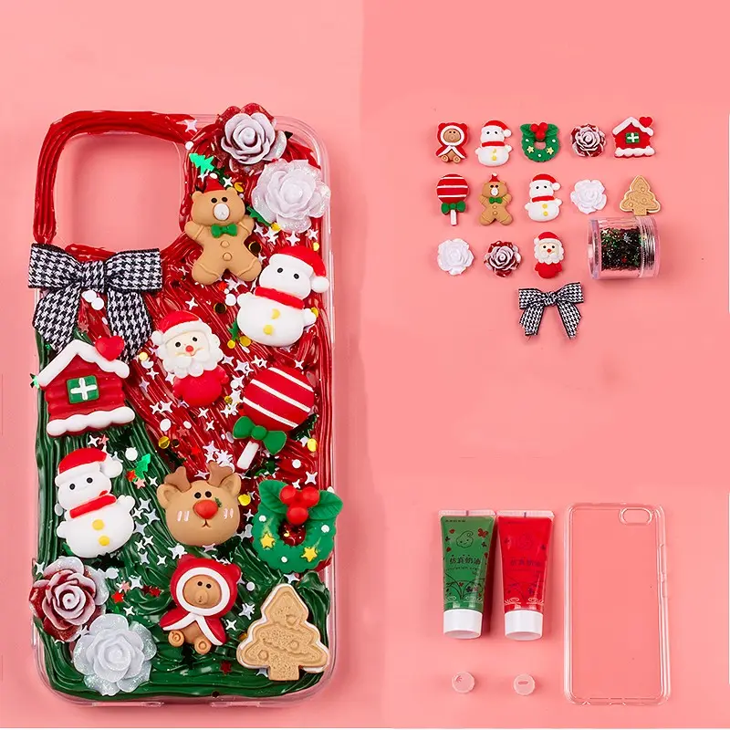 Diy Cream Gel Mobile Phone Case Set Cute Element