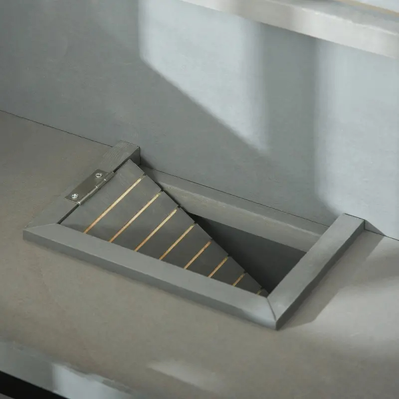 PawHut Wooden 3-Tier Hamster Cage Hutch Box With Ladder Wheels For Small Animals, Dark Gray