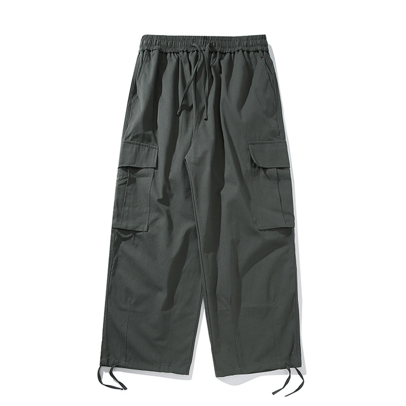 Title 4, Pantaloni cargo vintage arricciati a gamba drit...