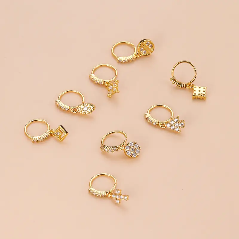 New Style Cross Nose Ring Fashion Piercing Jewelry