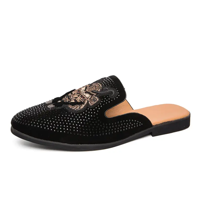 Men's Heelless Lazy Sequin Sandals