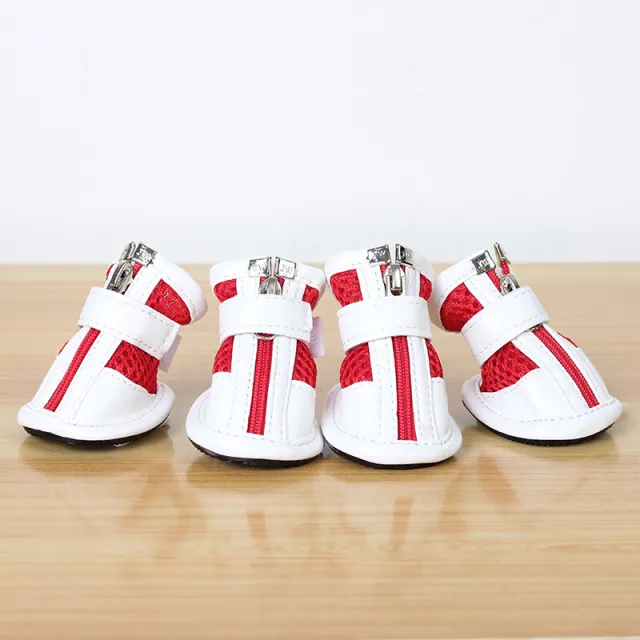 Small Pet Dog Sports Net Shoes Red - Shop at LoveMi