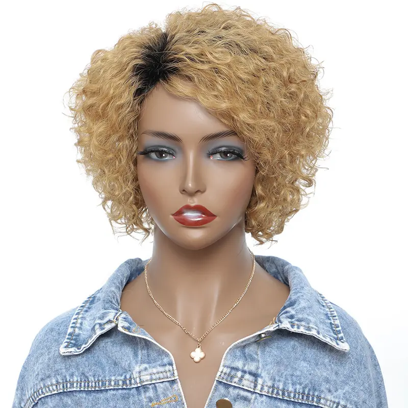 Small Curly Real Hair Headgear, Gradual Fluffy