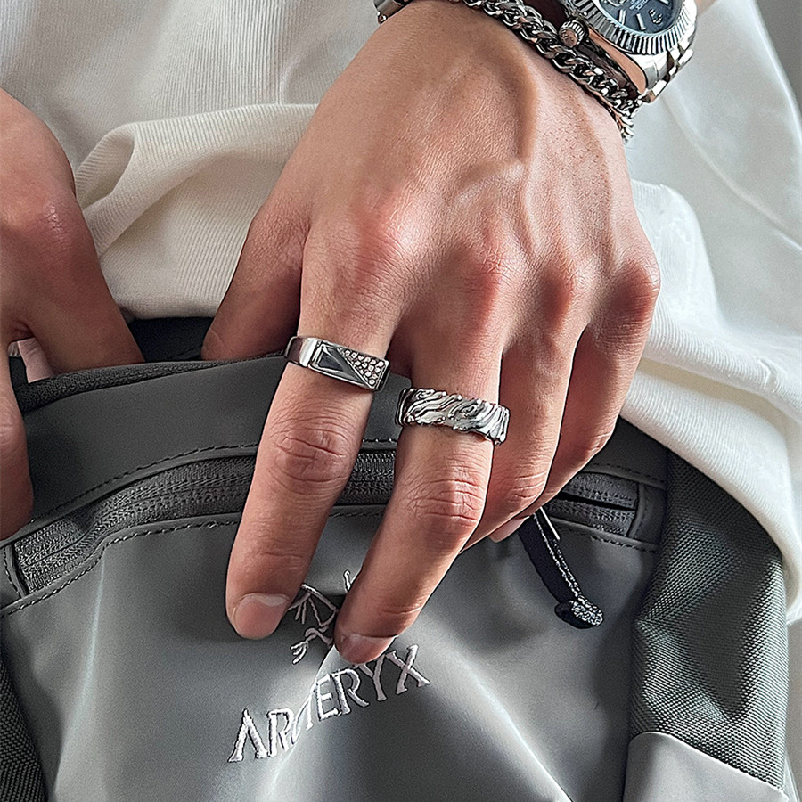 Street Titanium Steel Finger Ring Cold And Indifferent Style