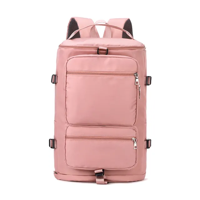 One Shoulder Cross Body Gym Bag Large Capacity Travel Backpack Pink - Shop at LoveMi