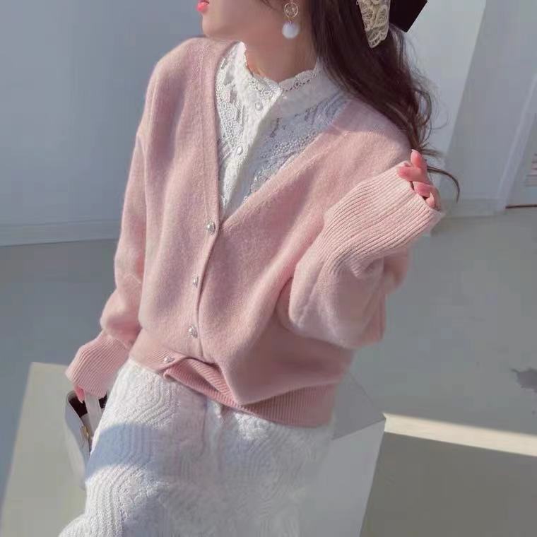Gentle Wind Lazy Knitted Cardigan Sweater Coat Women