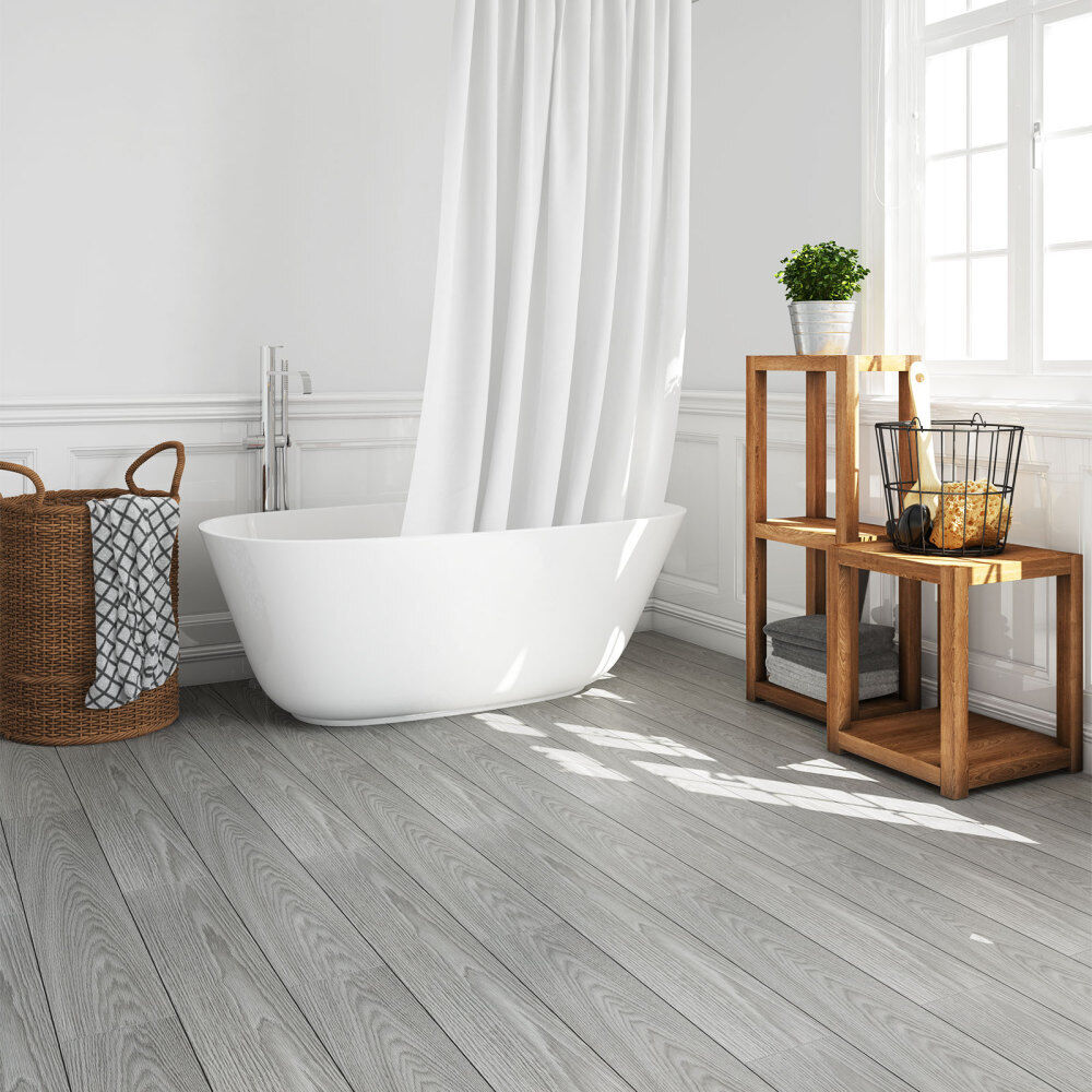 Floor Planks Tiles Self Adhesive Wood Effect Vinyl Flooring Bathroom Decor — image 3