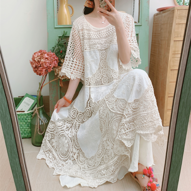 Lace Openwork Midi Dress, picture 5 of 5