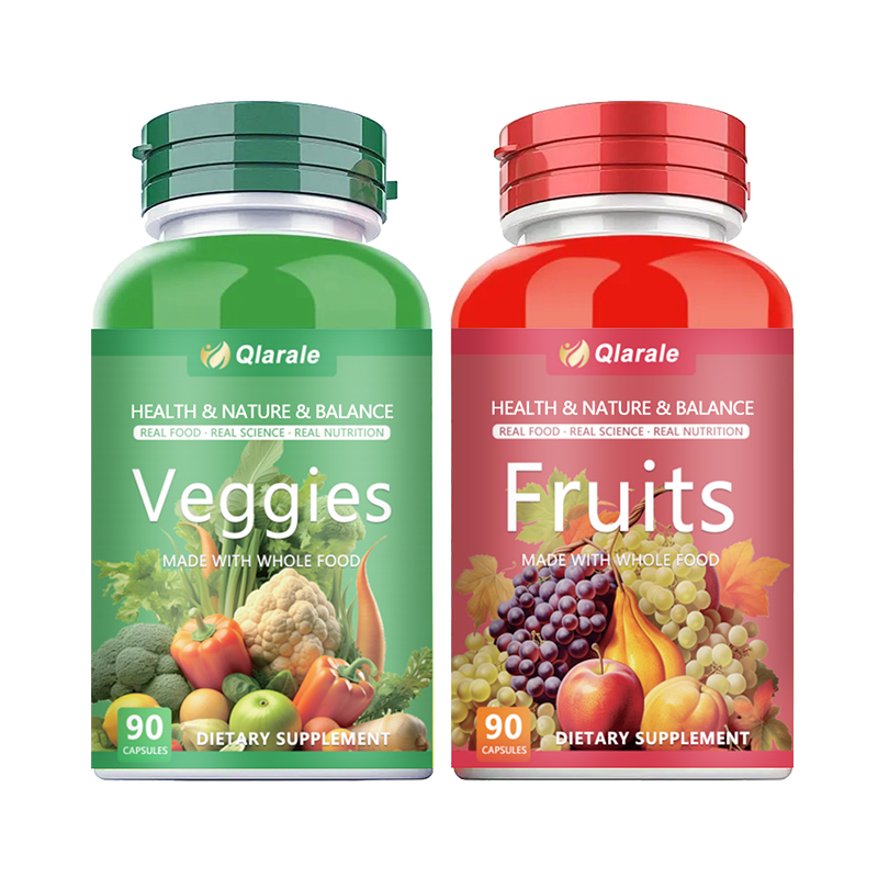 Whole Food Fruits And Veggies Supplement, 30 Servings 90 Capsules Daily 3 Caps 5