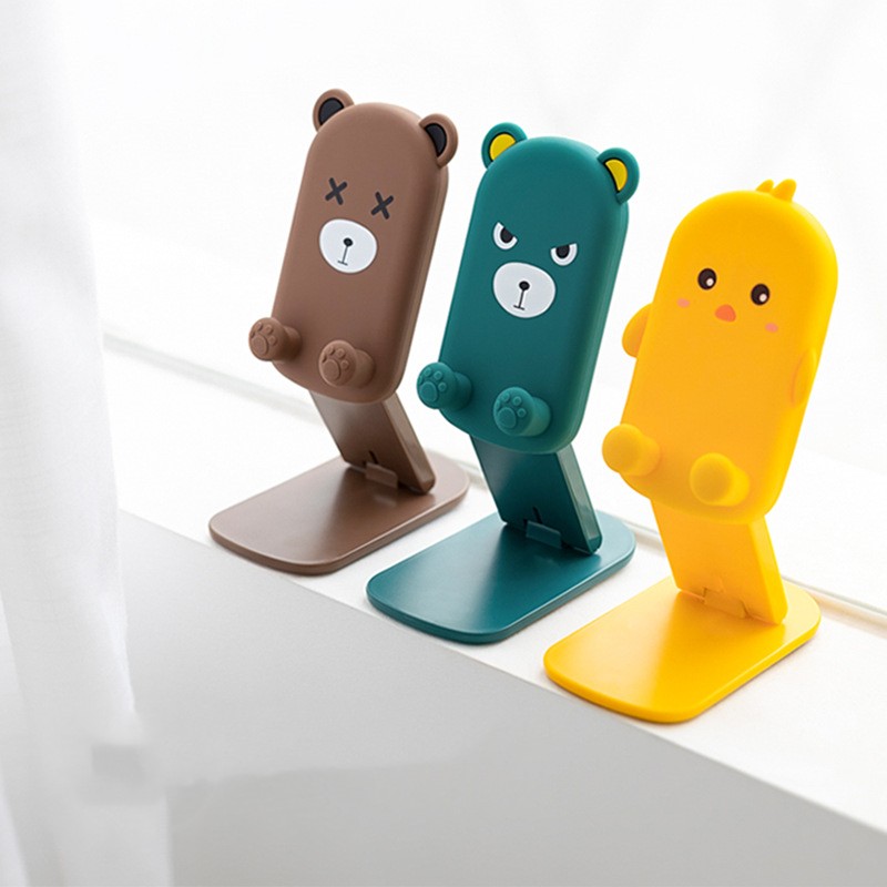Folding Cute Retractable Mobile Phone Bracket - Image 2