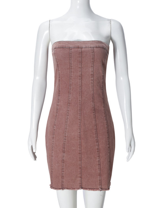 Модное джинсовое платье с открытой спиной, летние сексуальные тонкие короткие платья Y2K для женской одежды