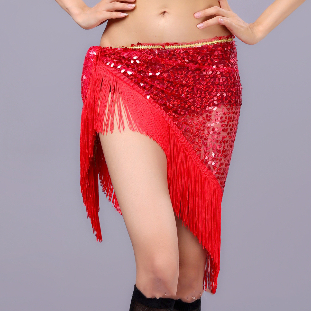 Title 1, Belly Dance Waist Chain Sequins Tassel Show Hip...