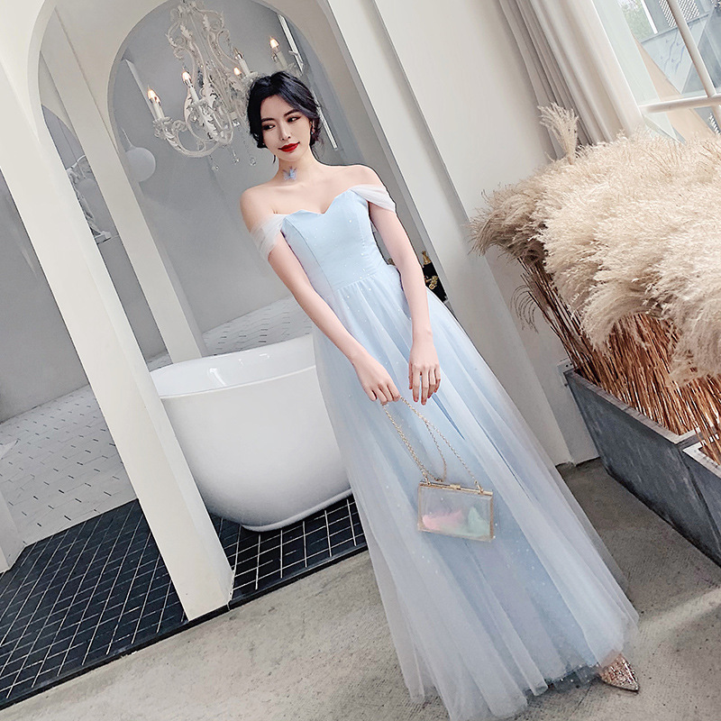 One-Shoulder Mesh Maxi Dress, picture 5 of 6