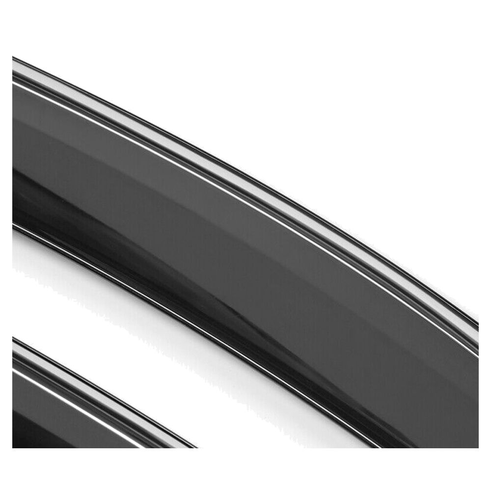 Fits 16-21 H Onda Civic Sedan OE Style Window Visor Rain Guard W- Chrome Trim 4PC