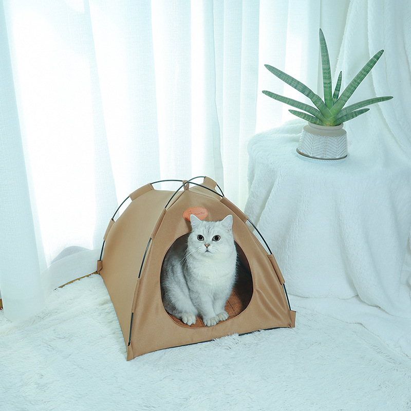 Foldable Cat Outdoor Canvas Tent 5