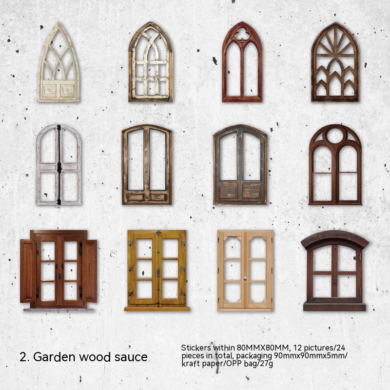 2 Garden Wooden Window