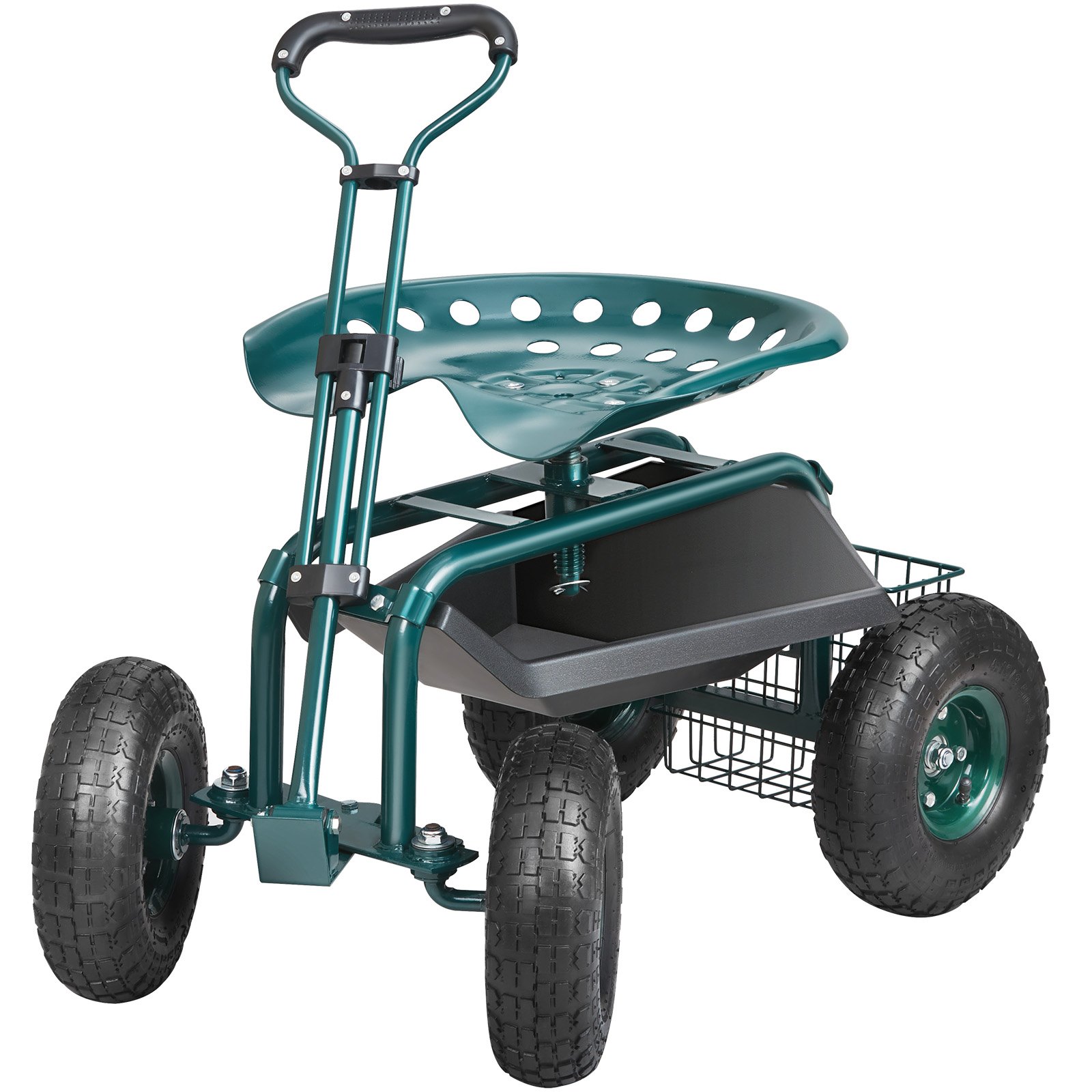 VEVOR Garden Cart Rolling Workseat With Wheels, Gardening Stool For Planting, 360 Degree Swivel Seat… image 6