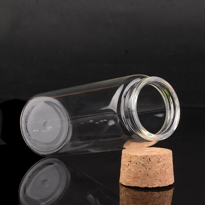 Title 2, Borosilicate wooden cork glass bottle