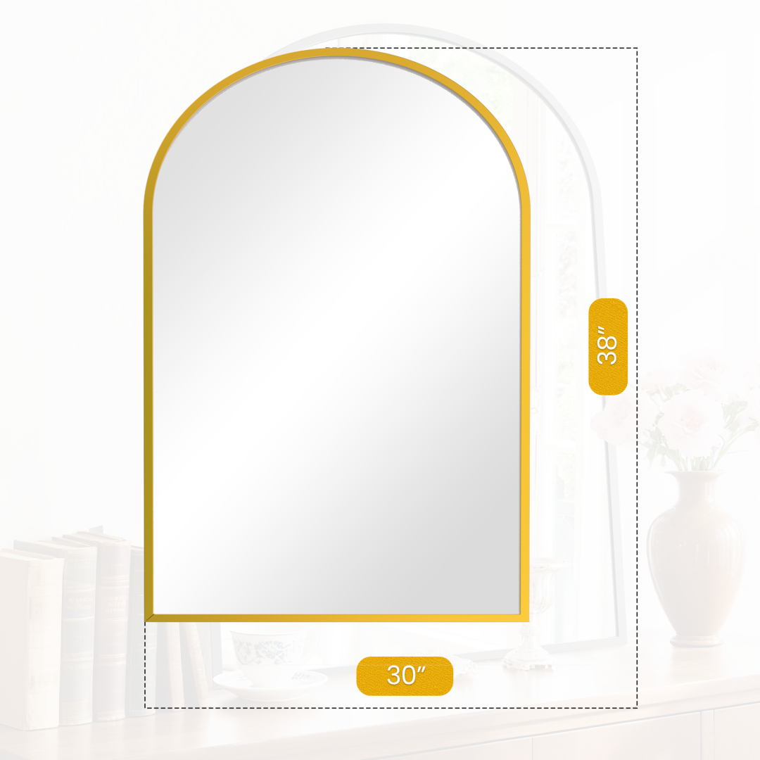 Bathroom Wall Mirror, Metal Frame Vanity Mirror For Bedroom, Entryway, Living Room image 10