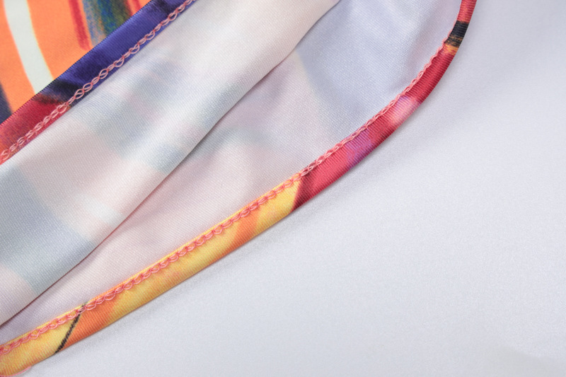 Printed Pleated Slim Dress Suit For Women