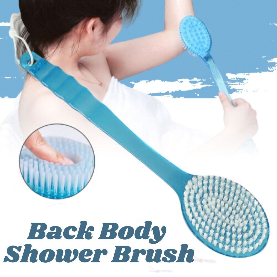 Long Handle Exfoliating Body Shower Brush. we ship only inside the US, USPS First Class Package 2 Day Handling , 2-5 Day Shipping. Long Handle Bath Body Brush Soft Back Shower Exfoliating Dead-Skin Scrubber Massager Brush by KT Deals Soft Bristles and Mas