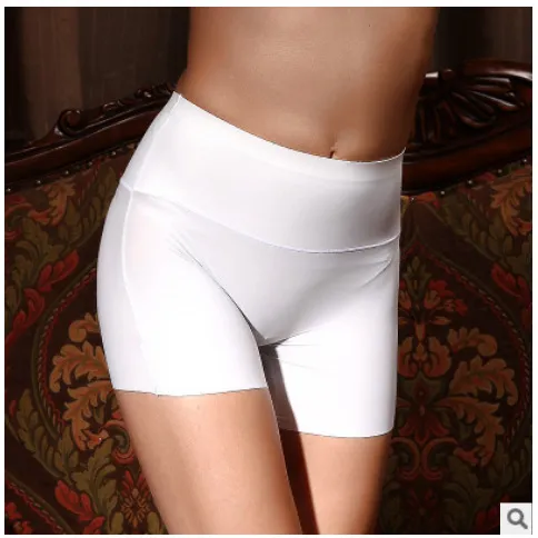 High waisted, Close in, Flat Corner, Traceless Ice Silk Panties For Women White - Shop at LoveMi