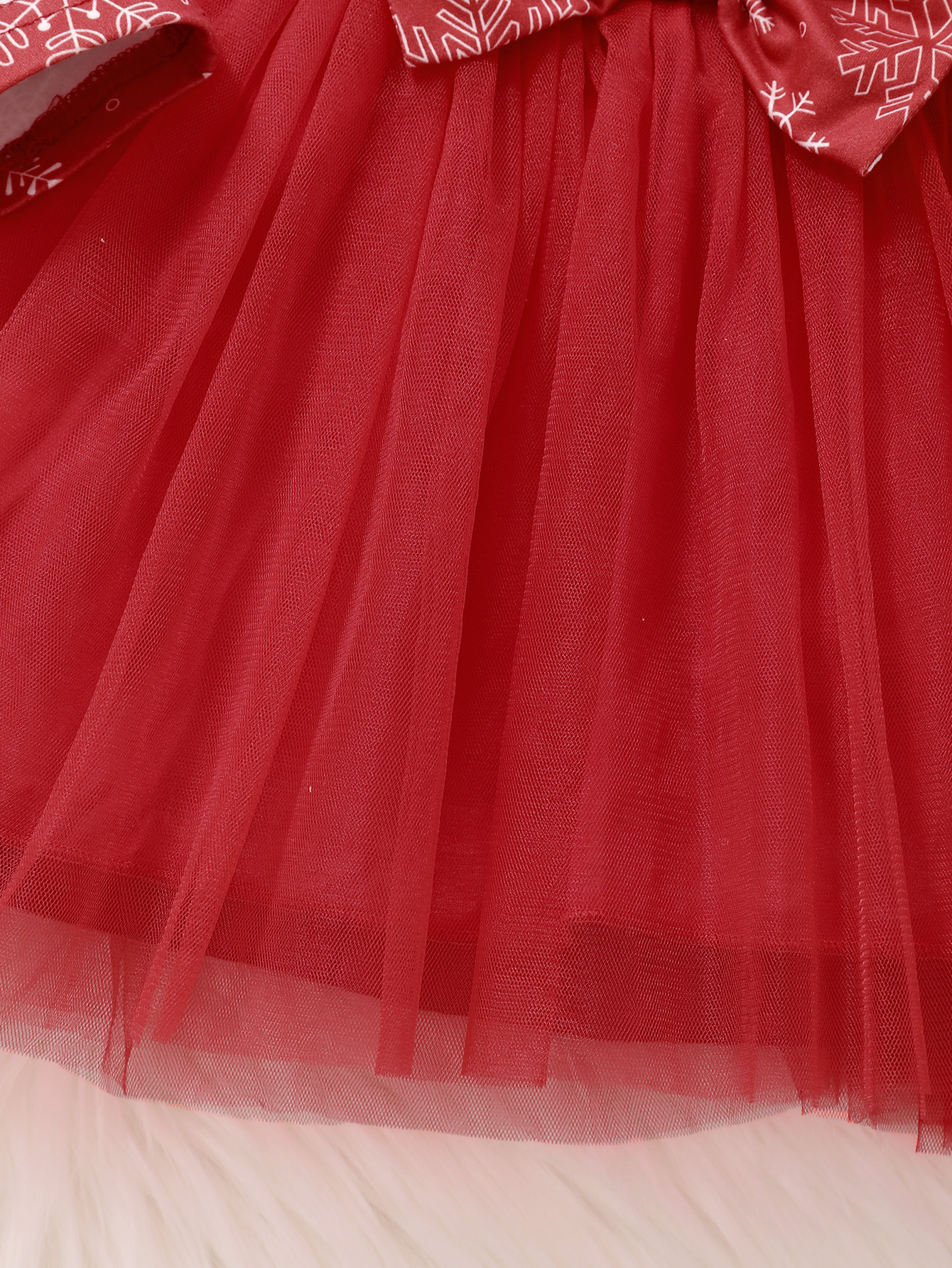 Christmas Baby Girls' Snowflake Print Dress - Image 3