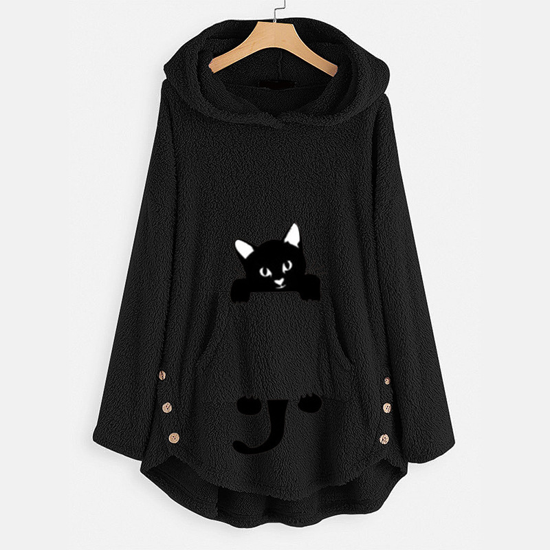 Double-faced Fleece Mid-length Embroidered Sweater Coat — image 1