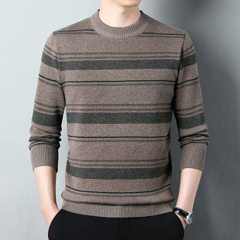 Men's Knitwear Middle-aged Casual Round Neck
