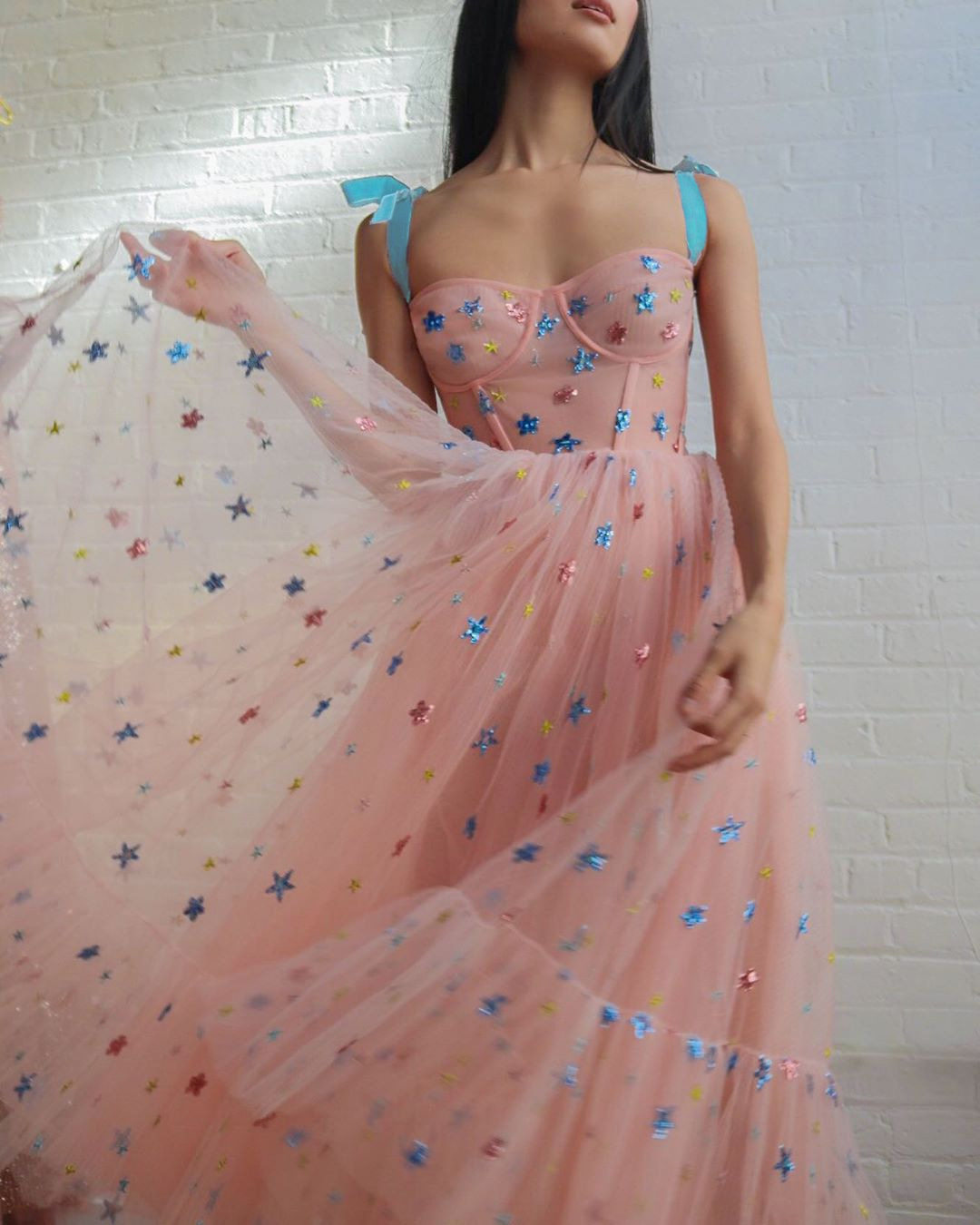 Sequin Mesh Star Dress, picture 2 of 5