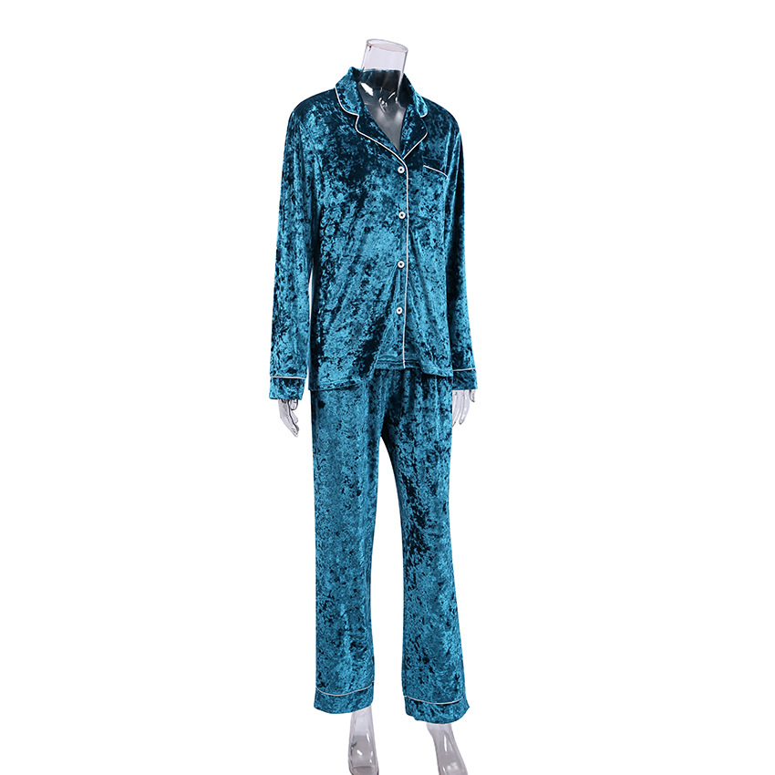 Title 4, Green Diamondmax Velvet Womens New Pajamas Suit