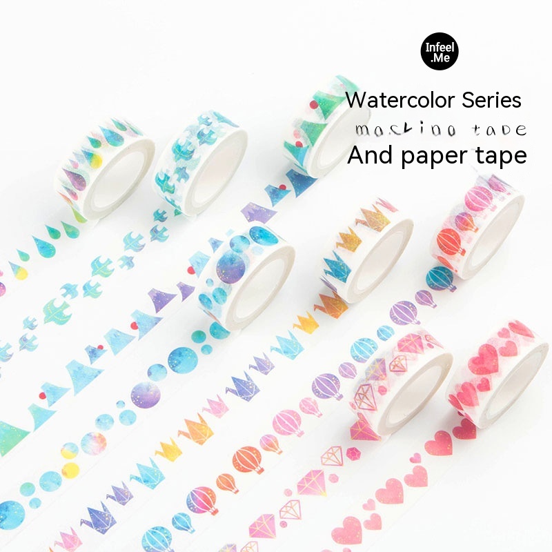 Title 5, Japanese Watercolor Adhesive Tape DIY Notebook ...